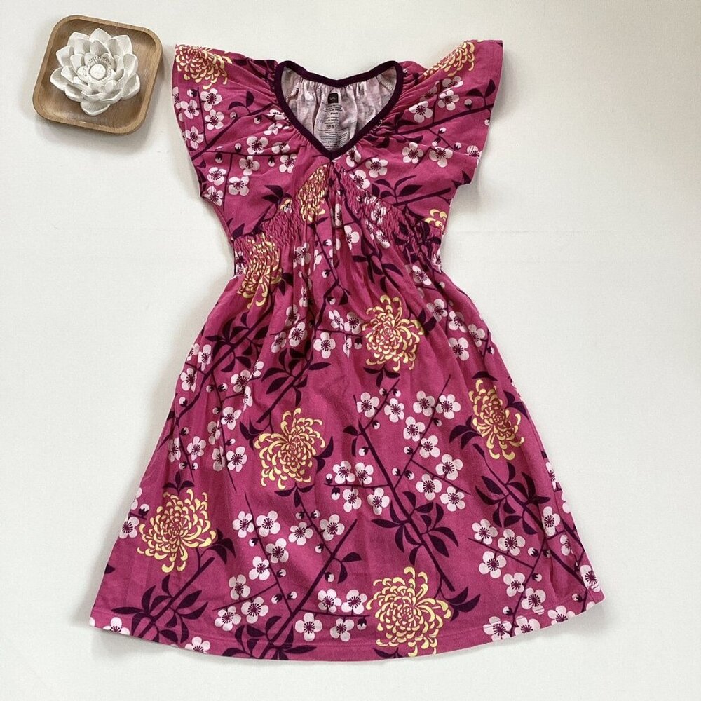 Tea Collection China Smocked Floral Dress